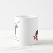 雪の中をダックスフント コーヒーマグカップ (中央)