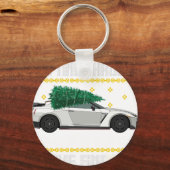 雪の中をドリフトする 2 キーホルダー (正面)