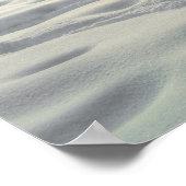 雪の中をピントとペルシュロンの牡馬が走り回る ポスター (角)