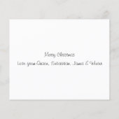 雪の中を予算ダックスシュント (裏面)