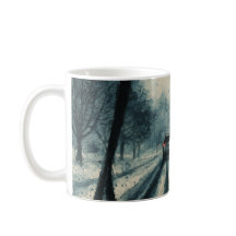 雪の中を冬のドライブ – 風防ビュー