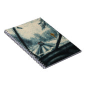 雪の中を冬のドライブ – 風防ビュー ノートブック (右側)