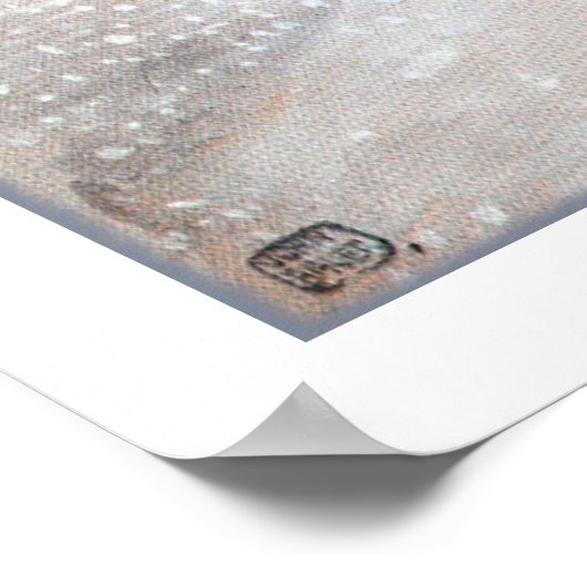 雪の中を徘徊 ポスター (角)