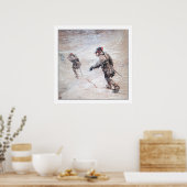 雪の中を徘徊 ポスター (キッチン)