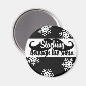 雪の中を歩き回ること マグネット (正面/裏面)