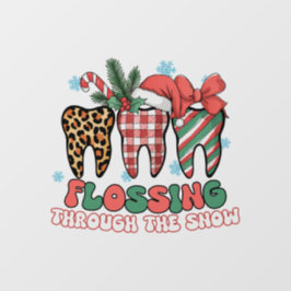 雪の中を漂っている ウィンドウサイン