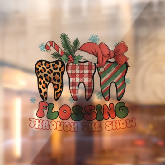 雪の中を漂っている ウィンドウサイン (シート2)