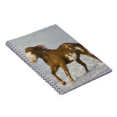 雪の中を走る馬 ノートブック (右側)