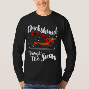 雪の中を通るダシュントGif Tシャツ