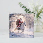 雪の中を馬に乗るサンタ クリスマス (スタンド正面)