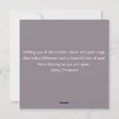 雪の中を馬に乗るサンタ クリスマス (裏面)