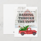 雪の中を駆ける季節です シーズンカード (正面/裏面)