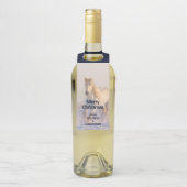 雪の中を駆ける美しい白馬 ボトルネックタグ (ボトル)