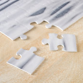 雪の中を駆け回る白馬 ジグソーパズル (側面)