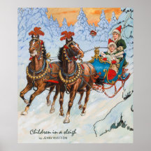 雪の中を駆け抜けるクリスマスジェニー・ニーストローム