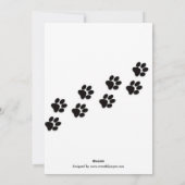 雪の中を駆け抜ける猫 – 3x5クリスマスカード シーズンカード (裏面)