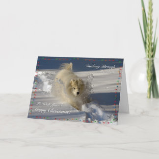 雪の中を駆け抜ける – クリスマスカード