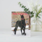 雪の中を駆け抜ける… ポストカード (スタンド正面)