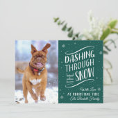 雪の中を駆け抜ける |休日の写真 シーズンカード (スタンド正面)