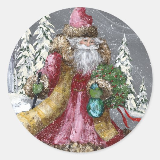 雪の中を ラウンドシール (正面)