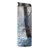 雪の中国のクリスマスをクレスト タンブラー (回転右)