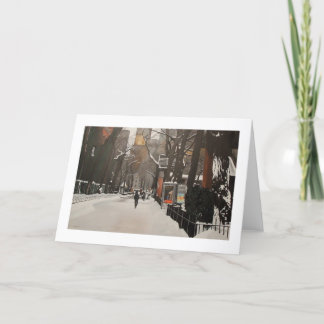 雪の中央公園動物園 カード