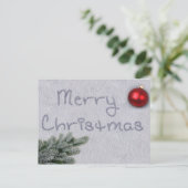 雪の中書の聖降誕祭 シーズンポストカード (スタンド正面)