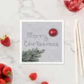 雪の中書の聖降誕祭 スタンダードカクテルナプキン (インサイチュ)