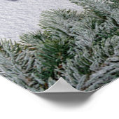 雪の中書の聖降誕祭 ポスター (角)