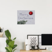 雪の中書の聖降誕祭 ポスター (ホームオフィス)