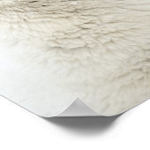 雪の中遊にホッキョクグマ ポスター (角)