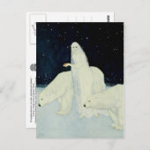 雪の乙女が集まる壊れたハート ポストカード (正面/裏面)