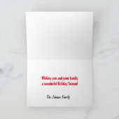 雪の人々は私のクリスマスホリデーを溶かすハート カード (内部)