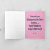 雪の人々は、迅速な誕生日、ハッピーバースデーを持つ カード (内部)