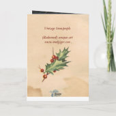 雪の人たち「チアオ」ヴィンテージ シーズンカード (裏面)