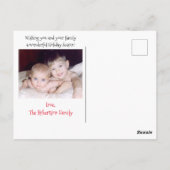 雪の人のカードのジャングルを凍らせている ポストカード (裏面)