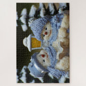 雪の人パズル ジグソーパズル (縦)