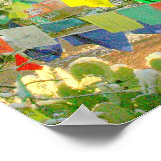 雪の仏塔 ポスター (角)