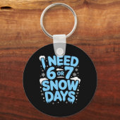 雪の休日が6日か7日必要 Six Seven Meme 先生 キッズ キーホルダー (正面)
