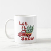 雪の休日にしよう コーヒーマグカップ (左)