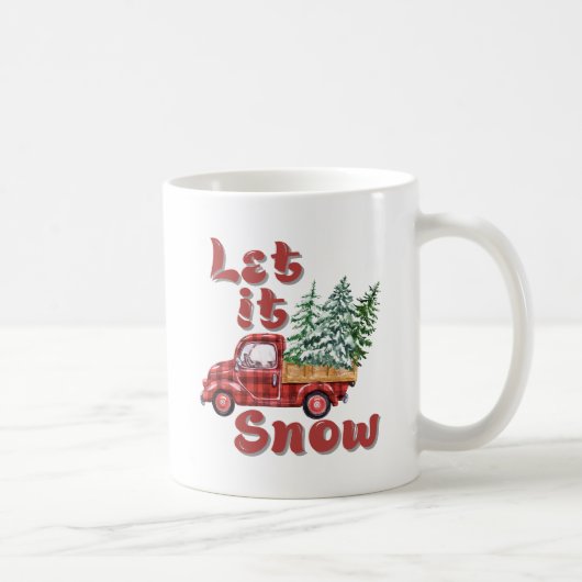 雪の休日にしよう コーヒーマグカップ (右)