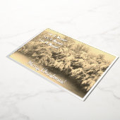 雪の休日にする 箔シーズンカード (回転した状態)