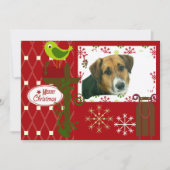 雪の休日のカスタマイズフォトカードを許可 シーズンカード (正面)