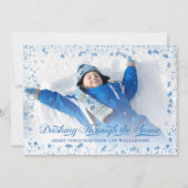 雪の休日の写真カードをダッシュイン シーズンカード (正面)