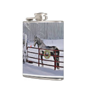 雪の休日の冬馬 フラスク (左)