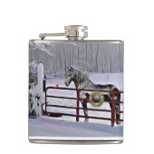 雪の休日の冬馬 フラスク (正面)