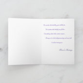 雪の休日カードの女性 シーズンカード (内部)