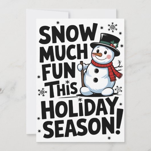 雪の休日 – クリスマスカード (正面)