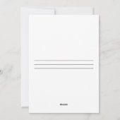 雪の休日 – クリスマスカード (裏面)