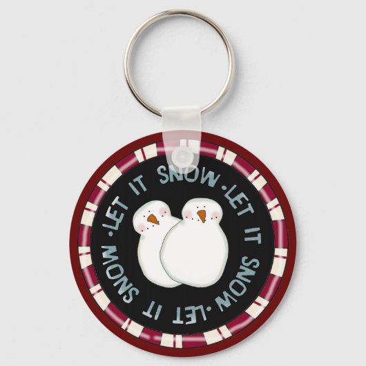 雪の休日Tシャツとギフト キーホルダー (正面)